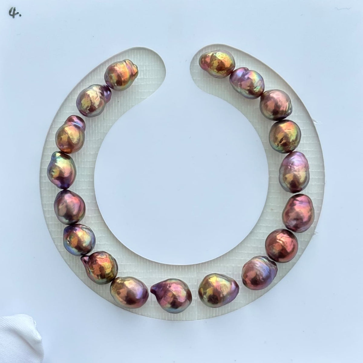 Rainbow Luster Baroque Pearl Bracelet
