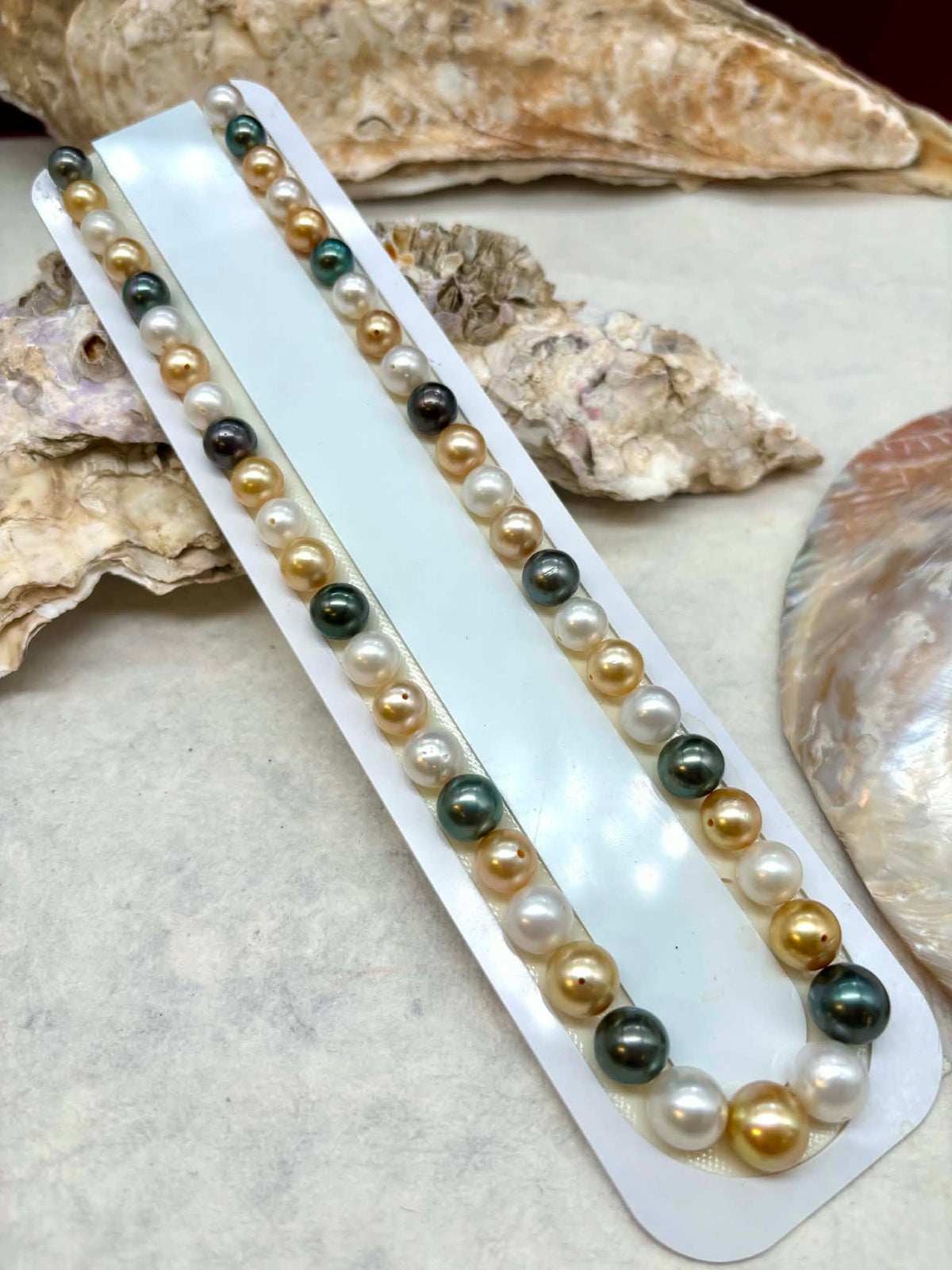 Custom South Sea & Tahitian pearl strand