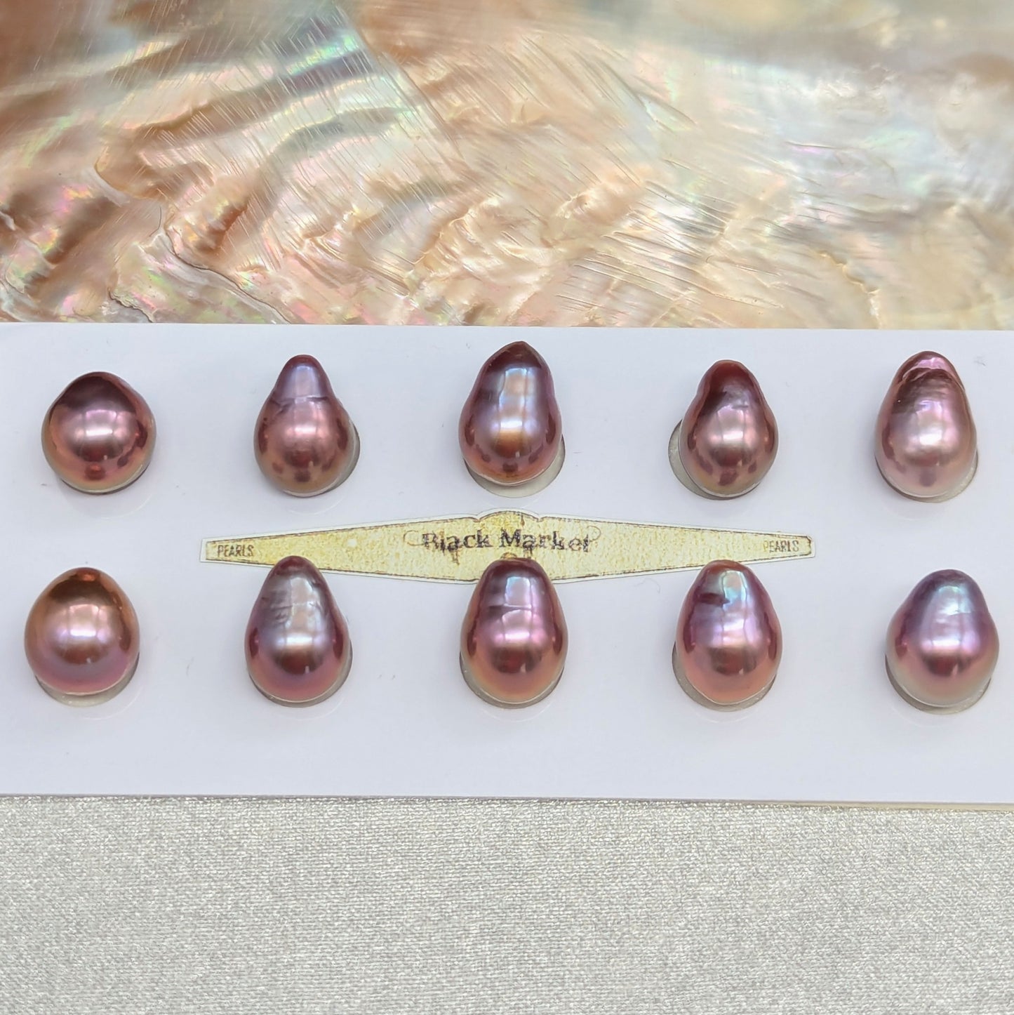 Purple-lavender drops 2x 11 mm