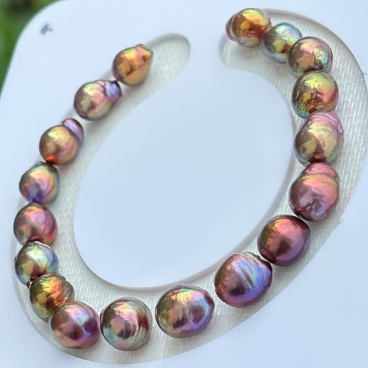 Rainbow Luster Baroque Pearl Bracelet