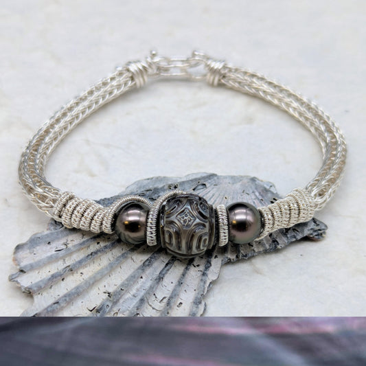 Tattoo Silver cuff