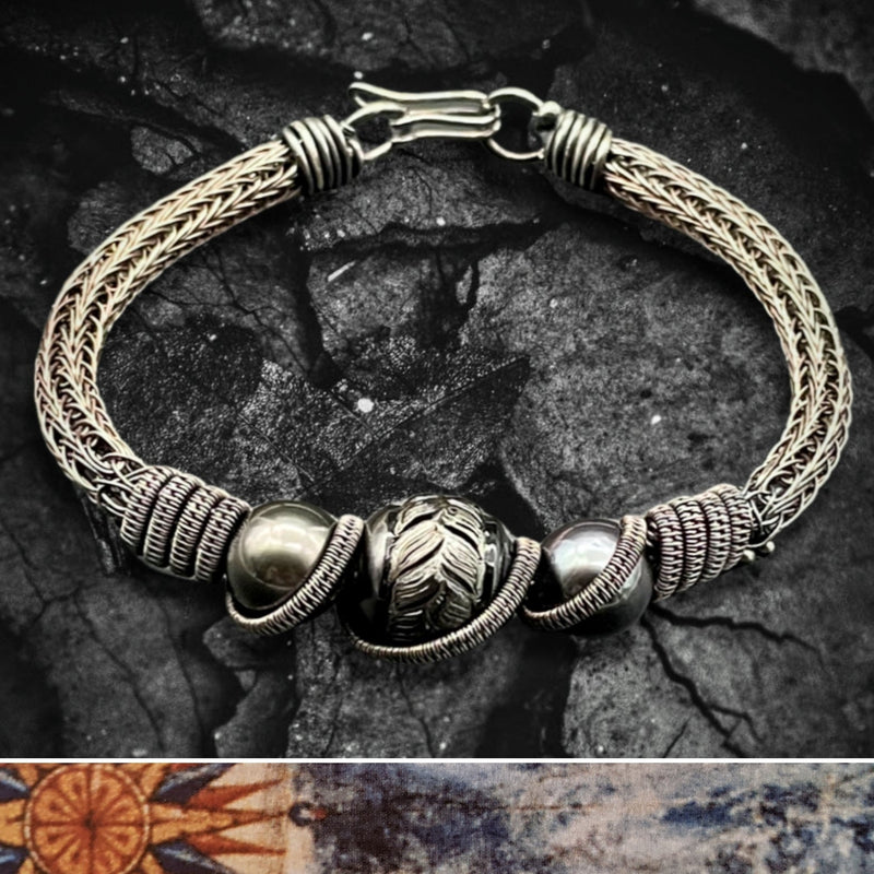 Norse pearl cuff