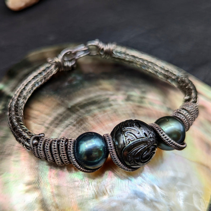 Norse pearl cuff