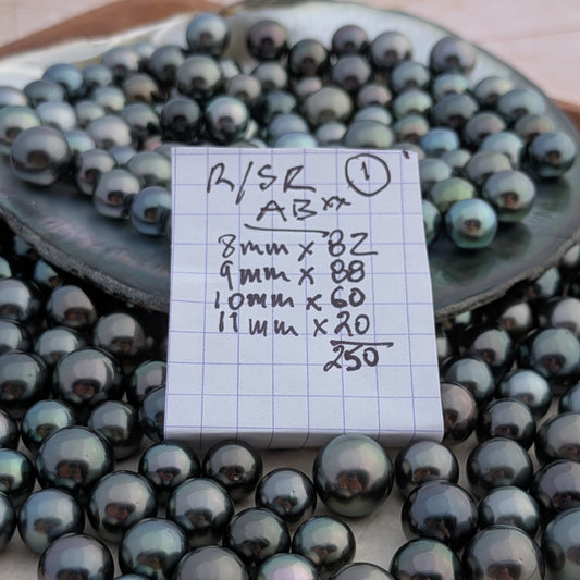Tahitian Round Pearls AAA-AA 8-11 mm