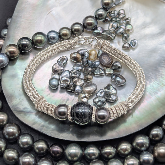 Norse pearl cuff