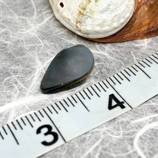 Mabe Silver Peacock Drop 15x22 mm