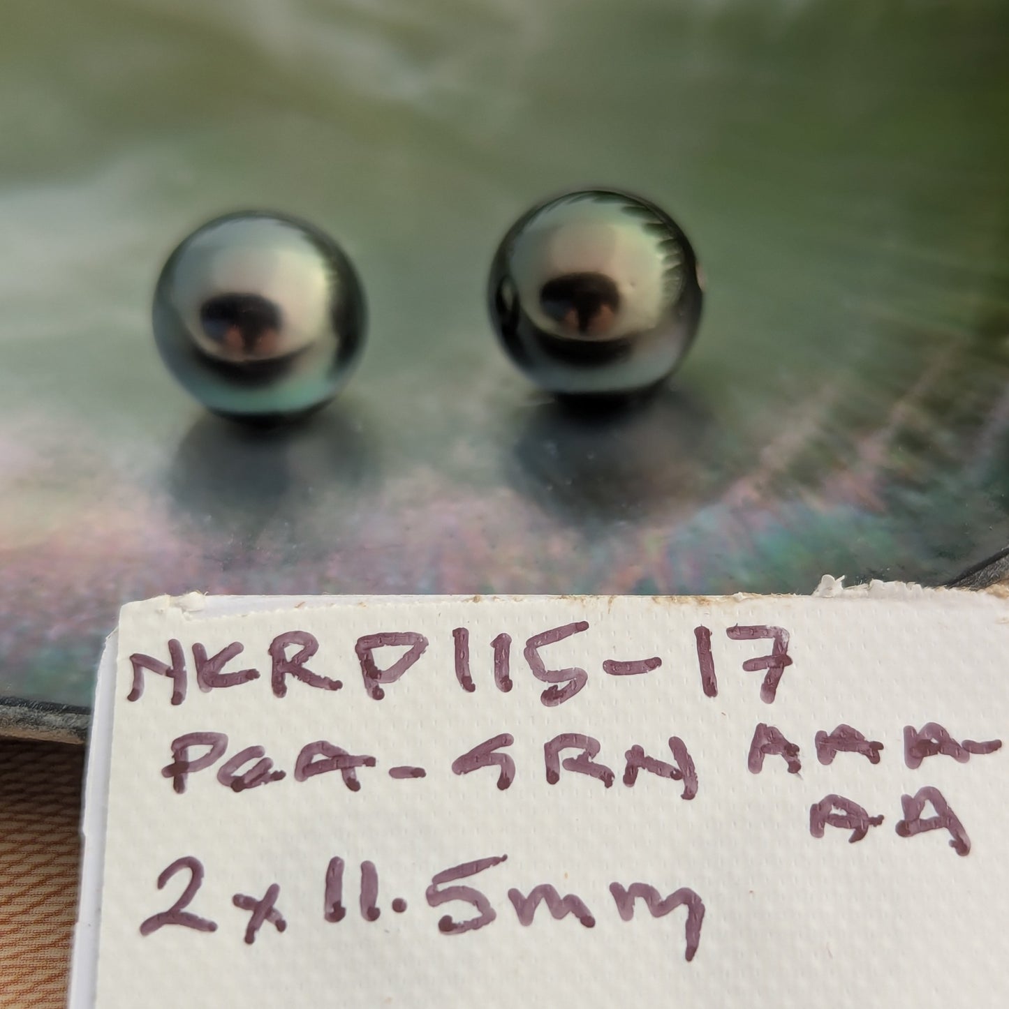 Peacock Green 2 x 11.5 mm