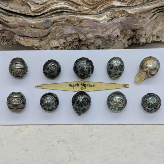 Skull pearls 12 & 13 mm