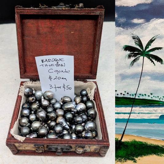 Tahitian Baroque Commercial 10-12 mm x 3