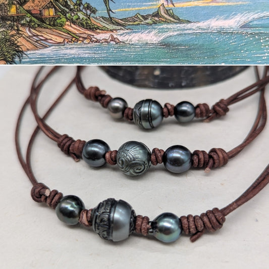 Tattoo Surfer Island Necklace