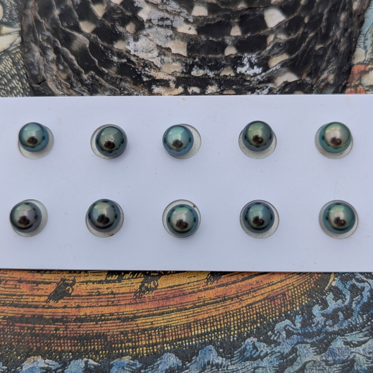 Peacock blue twins 9 mm