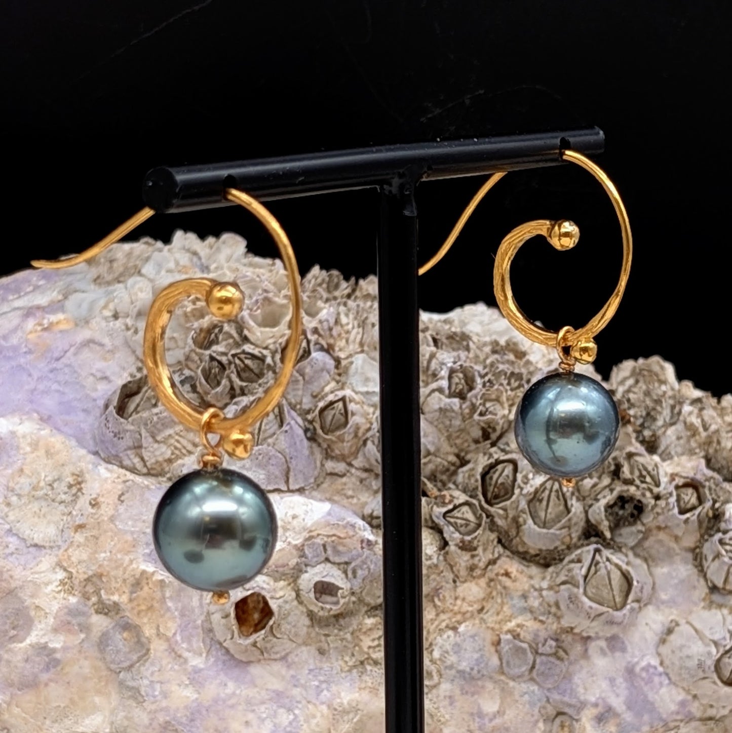 Blue Motion Earrings