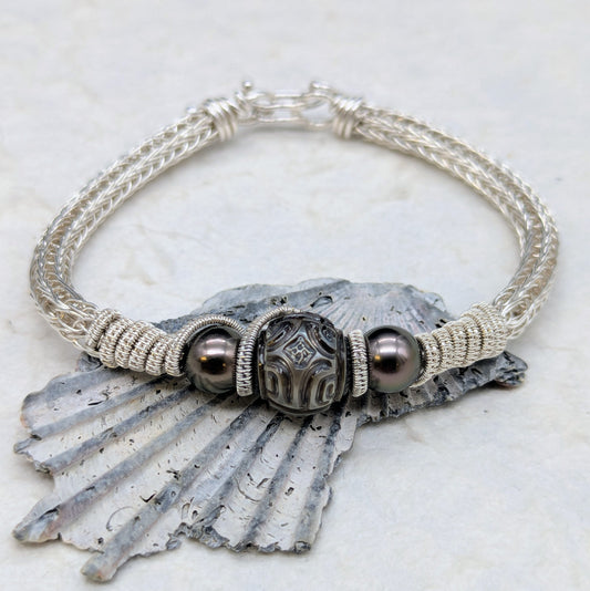 Tattoo Silver cuff