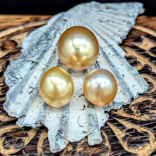Golden Droplet Trio 9.5 mm x 2 & 12 mm