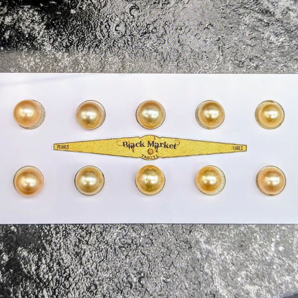 Champagne Gold twins 8 mm